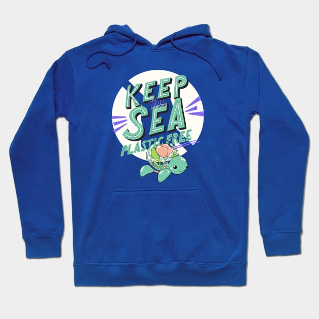 Keep The Sea Plastic Free Hoodie by ChasingTees